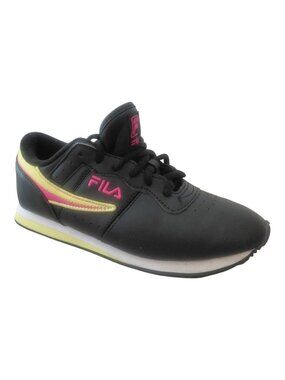 FILA Black Pink Yellow Y2K Era Athletic Sneakers Size 6 Gift No Box